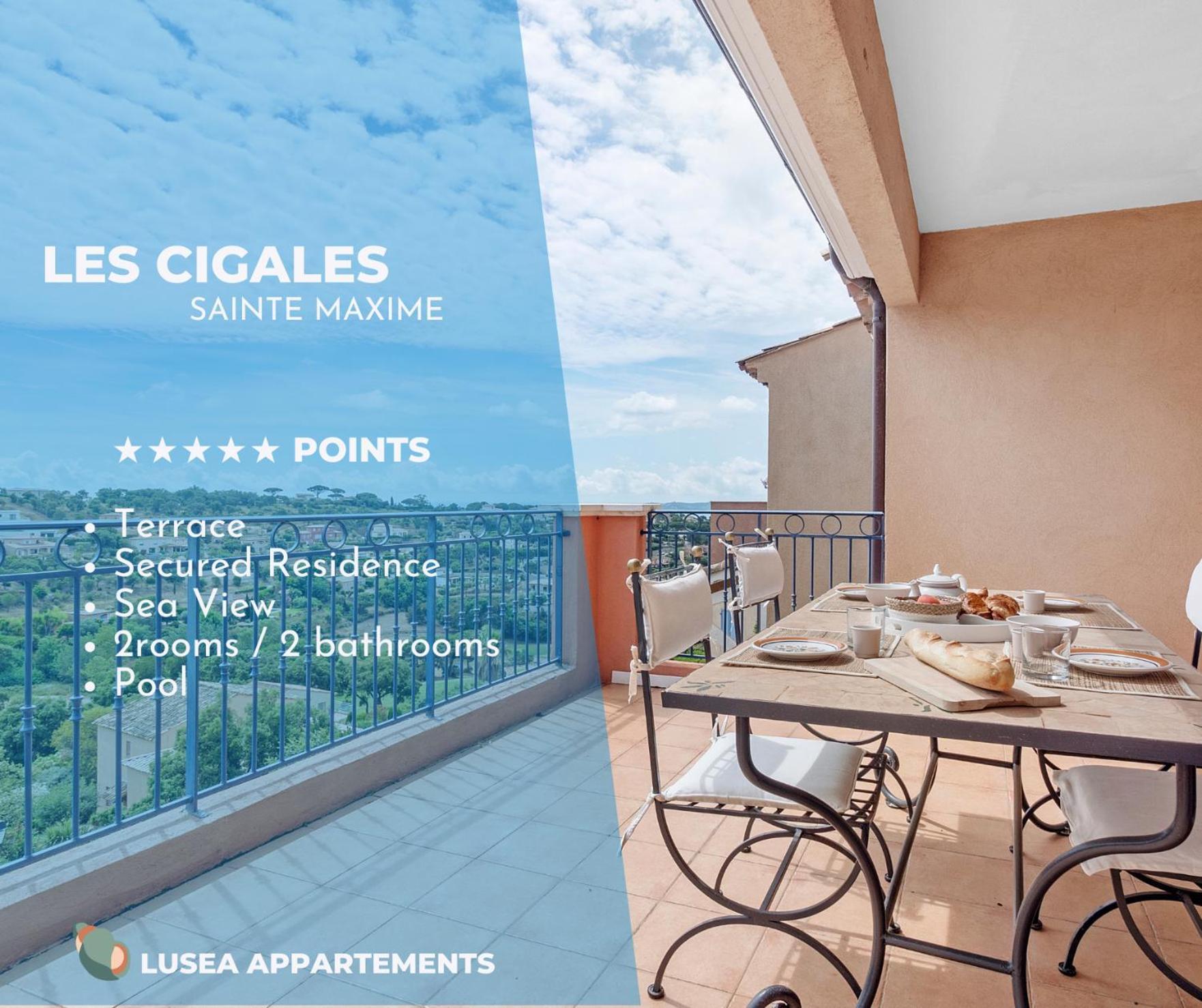 Les Cigales, Superbe Vue - Golfe De Sainte-Maxime Appartement Buitenkant foto